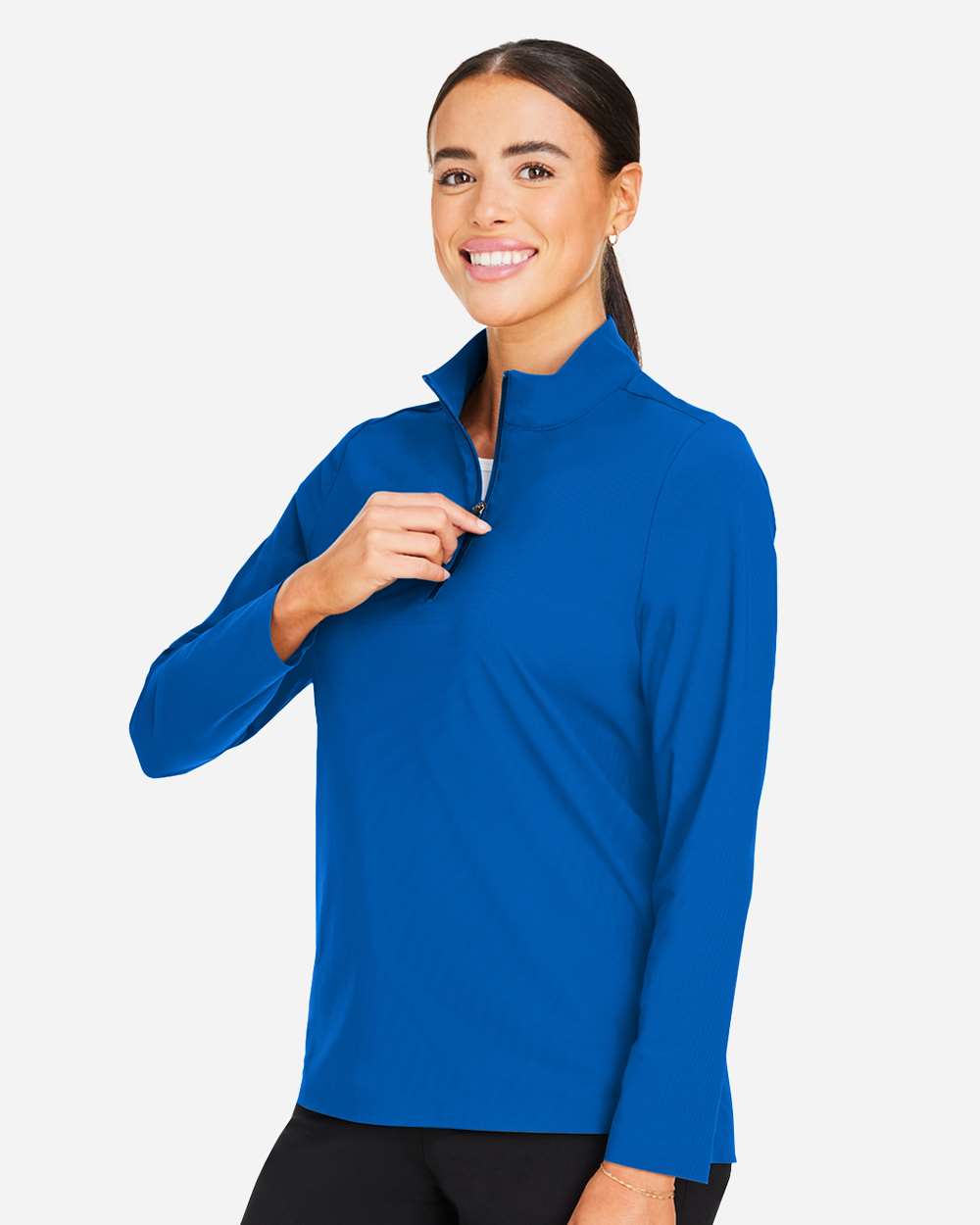 ๐ฅ Devon & Jones Women's CrownLux Windsor Quarter-Zip Pullover Up To 3XL DG410W - Picture 8 of 25