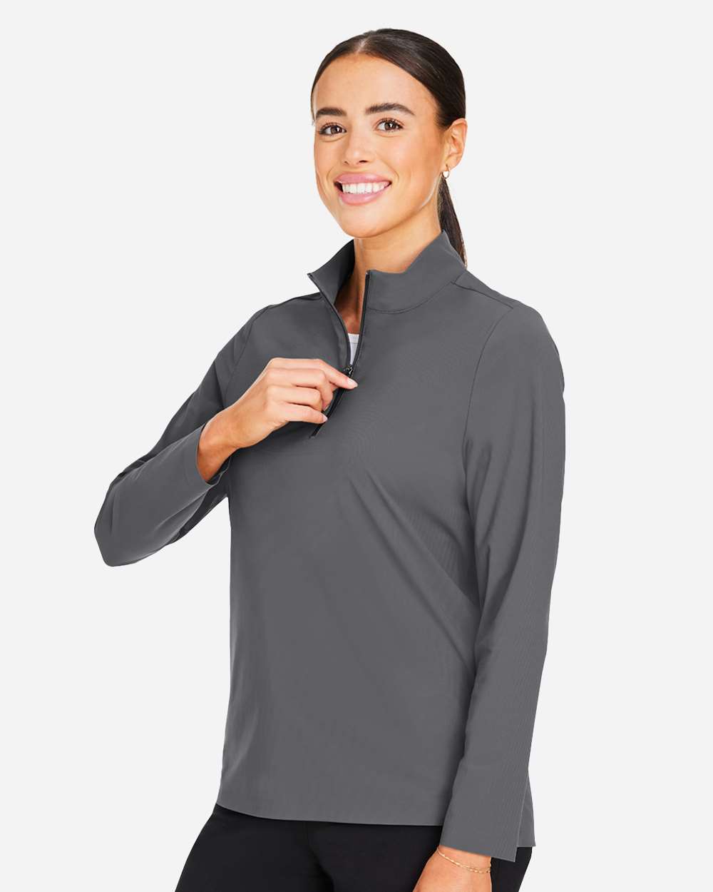 ๐ฅ Devon & Jones Women's CrownLux Windsor Quarter-Zip Pullover Up To 3XL DG410W - Picture 14 of 25