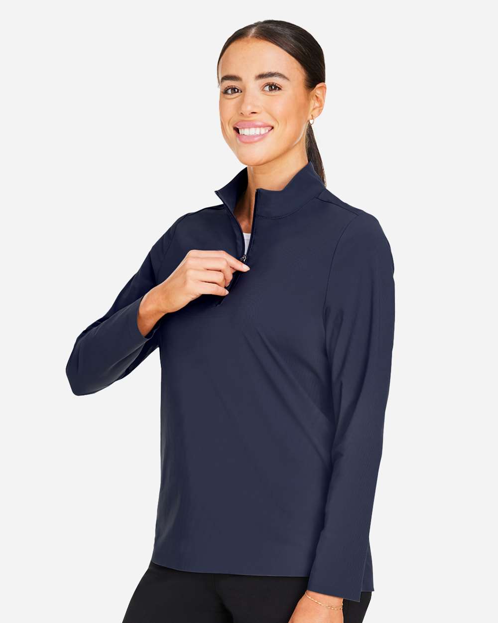 ๐ฅ Devon & Jones Women's CrownLux Windsor Quarter-Zip Pullover Up To 3XL DG410W - Picture 20 of 25
