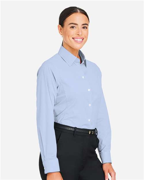 Women's CrownLux Performance® Microstripe Dress Shirt