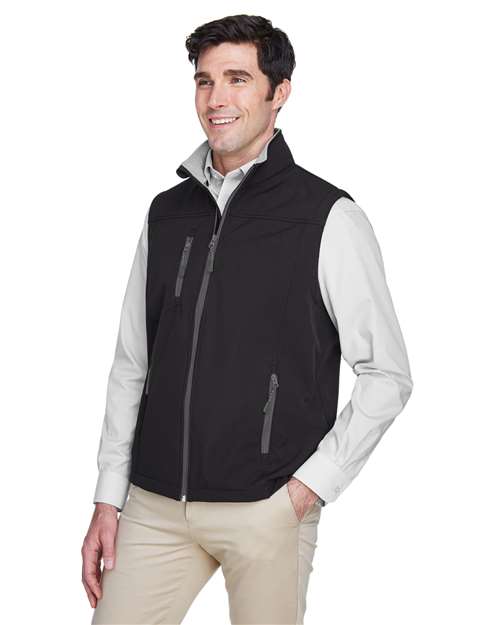 Unisex Soft Shell Vest – On Model – Side