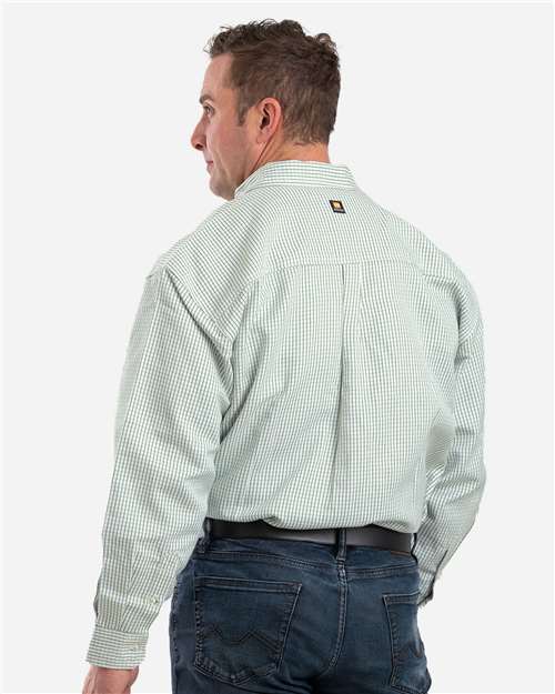 Men's Tall Flame-Resistant Down Plaid Work Shirt