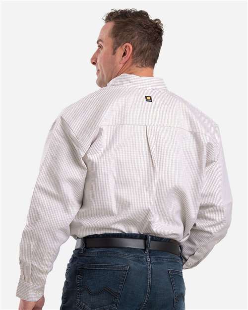Men's Tall Flame-Resistant Down Plaid Work Shirt