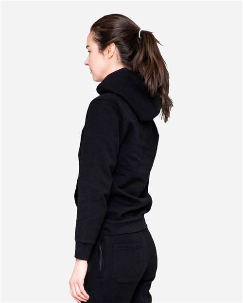 Unisex Urban Pullover Hooded Sweatshirt – On Model – Side