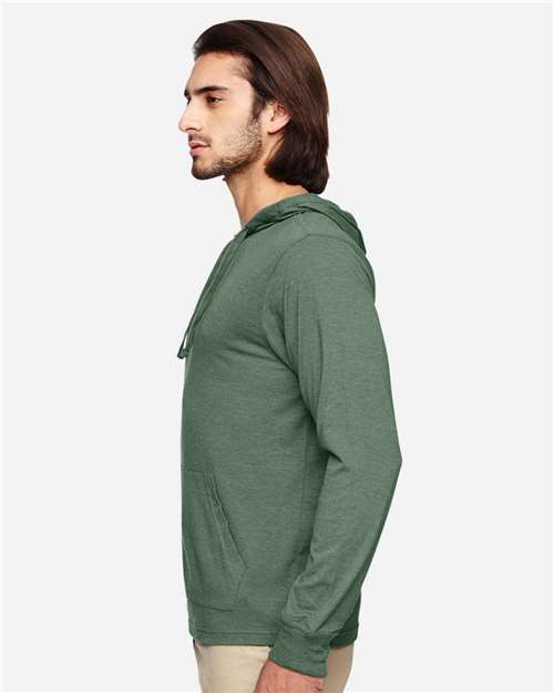 Unisex Eco Jersey Pullover Hooded Long Sleeve T-Shirt