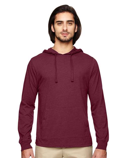 Unisex Eco Jersey Pullover Hooded Long Sleeve T-Shirt-econscious