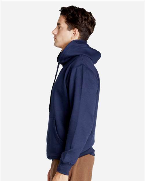 Unisex Future Fleece Hooded Sweatshirt – On Model – Side
