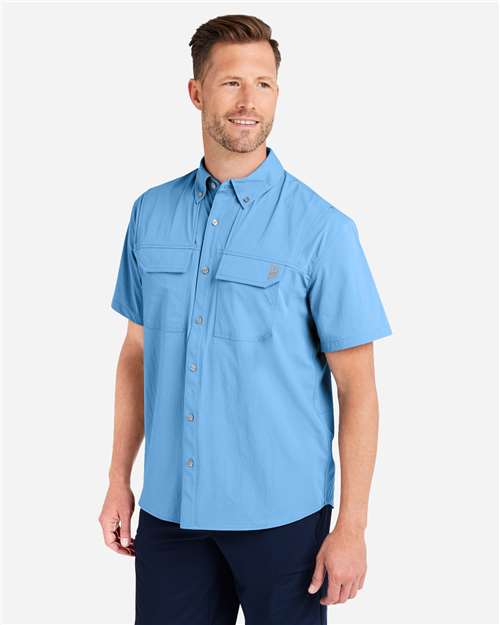 Men's Creekbed Short Sleeve Shirt – On Model – Side