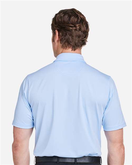 Men's USA Made Mini Stripe Tech Polo – On Model – Back