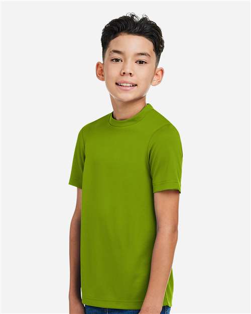 Youth Zone Performance Mesh T-Shirt – On Model – Side