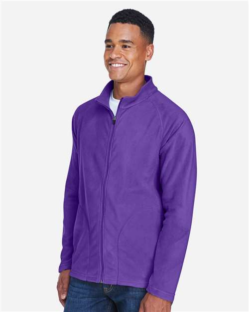 Men's Campus Microfleece Jacket – On Model – Side