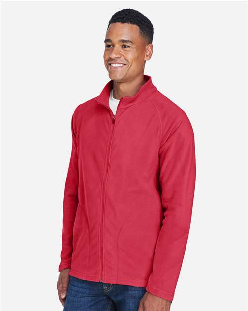 Men's Campus Microfleece Jacket – On Model – Side