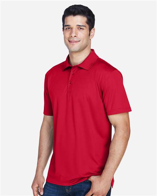 Men's Polyester Jersey Polo – On Model – Side