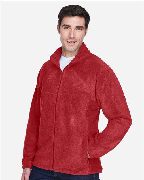 Men's Full-Zip Fleece – On Model – Side
