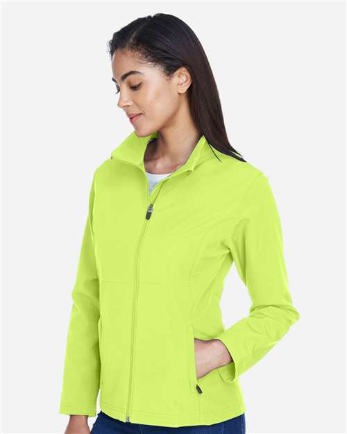 Women's Leader Soft Shell Jacket – On Model – Side