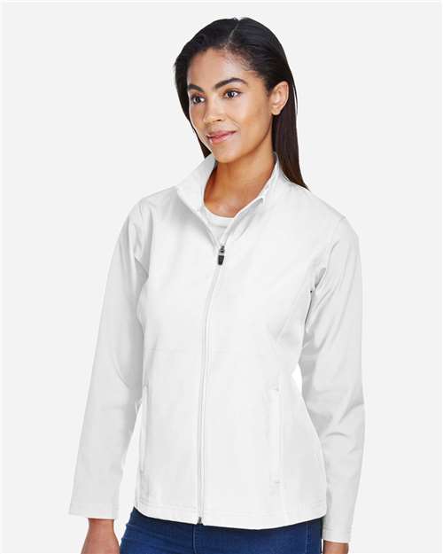 Women's Leader Soft Shell Jacket – On Model – Side