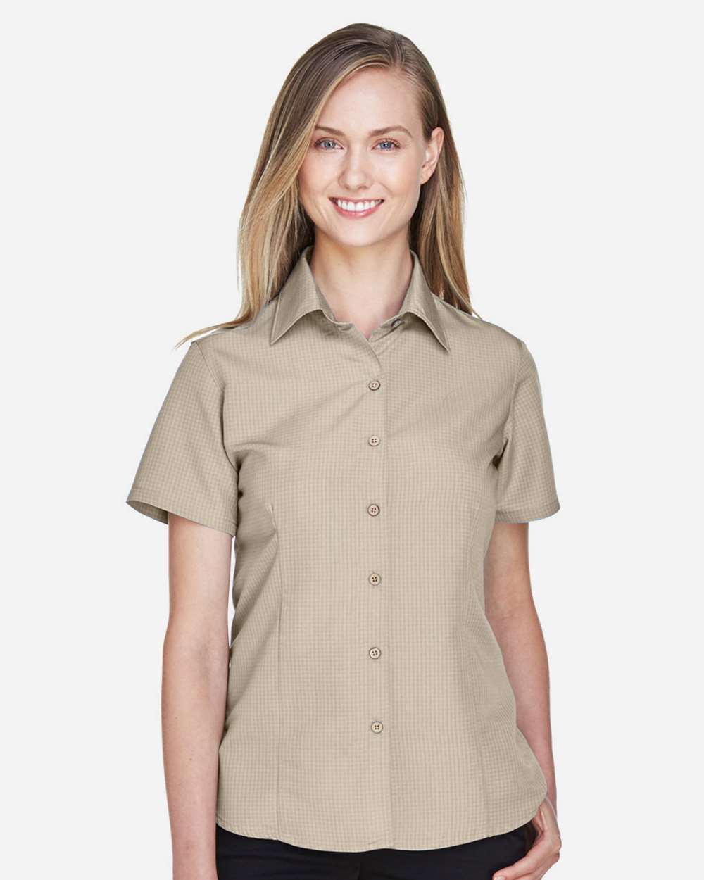 đ„ Harriton Women Barbados Textured Camp Shirt Short Sleeve Up To 3XL M560W - Picture 18 of 51