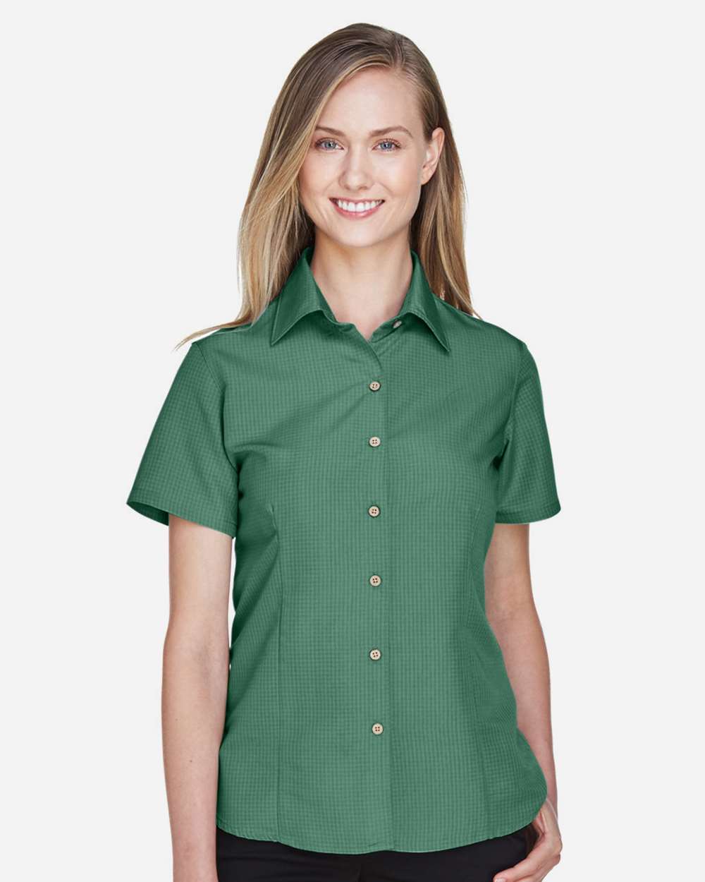 đ„ Harriton Women Barbados Textured Camp Shirt Short Sleeve Up To 3XL M560W - Picture 33 of 51