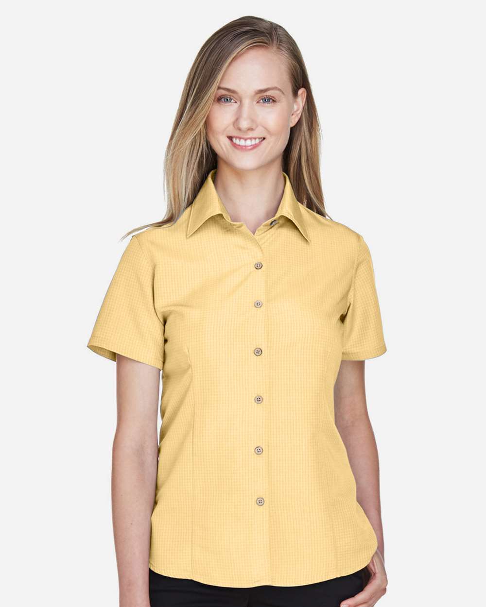 đ„ Harriton Women Barbados Textured Camp Shirt Short Sleeve Up To 3XL M560W - Picture 43 of 51