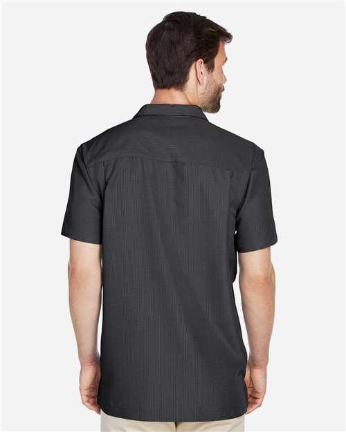 Men's Barbados Textured Camp Shirt – On Model – Back