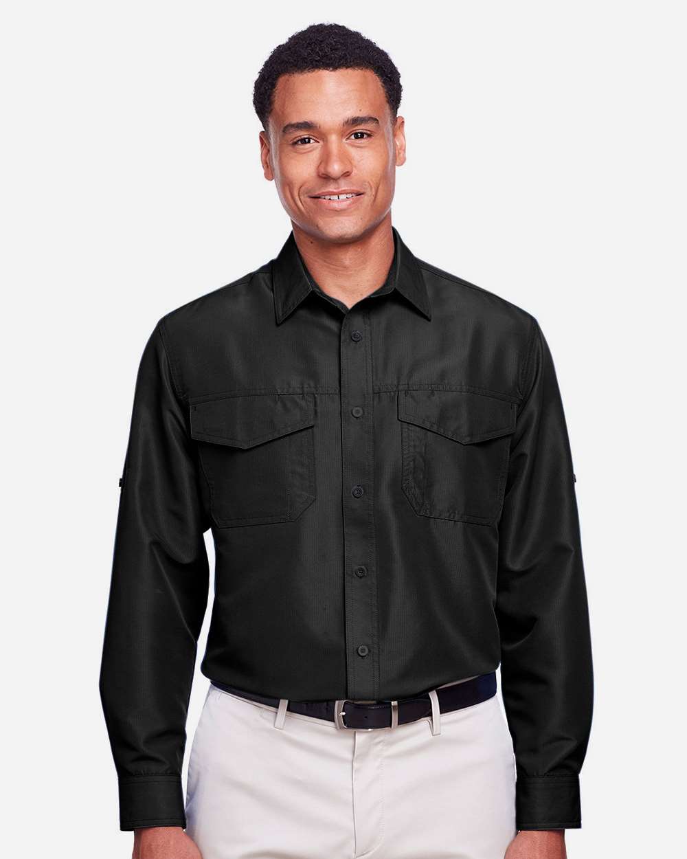 π₯ Harriton Men Key West Performance Staff Shirt pocket Up To 5XL M580L - Picture 3 of 36