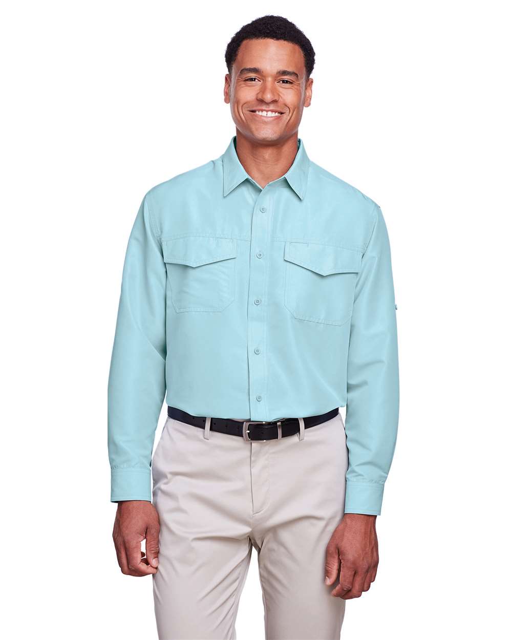 π₯ Harriton Men Key West Performance Staff Shirt pocket Up To 5XL M580L - Picture 8 of 36