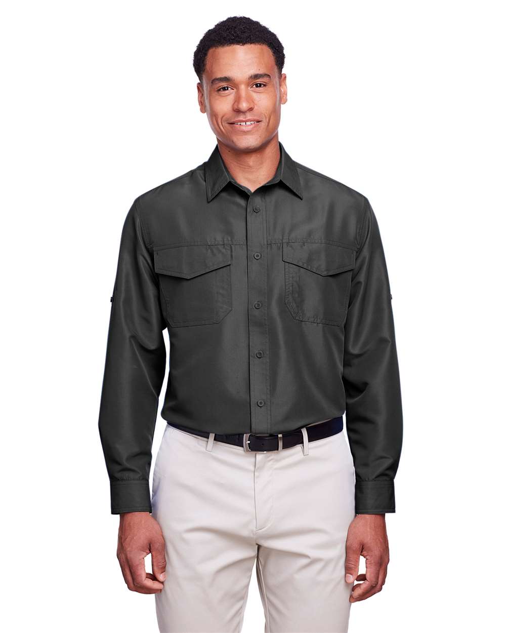 π₯ Harriton Men Key West Performance Staff Shirt pocket Up To 5XL M580L - Picture 13 of 36
