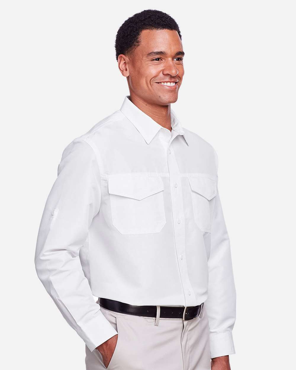 π₯ Harriton Men Key West Performance Staff Shirt pocket Up To 5XL M580L - Picture 32 of 36