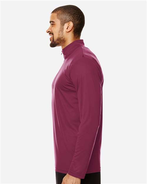 Men's Zone Performance Quarter-Zip Pullover – On Model – Side
