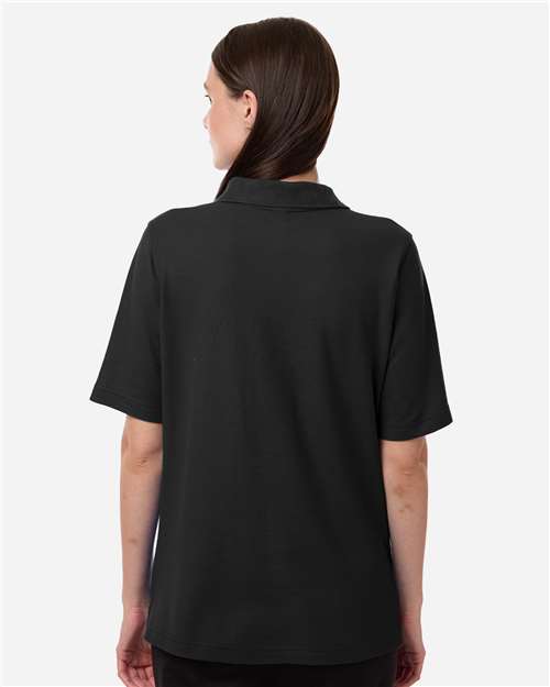 Women's Maverick CVC Pique Polo – On Model – Back