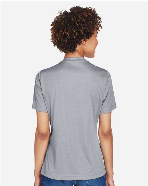 Women's Sonic Heather Performance T-Shirt – On Model – Back
