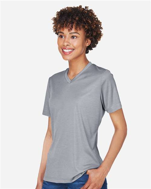 Women's Sonic Heather Performance T-Shirt – On Model – Side