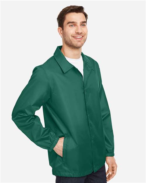 Unisex Zone Protect Coaches Jacket – On Model – Side
