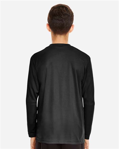 Youth Zone Performance Long Sleeve T-Shirt – On Model – Back