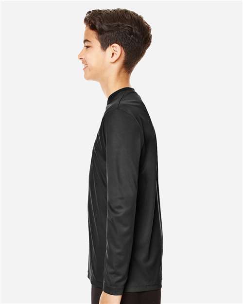 Youth Zone Performance Long Sleeve T-Shirt – On Model – Side