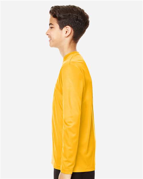 Youth Zone Performance Long Sleeve T-Shirt – On Model – Side