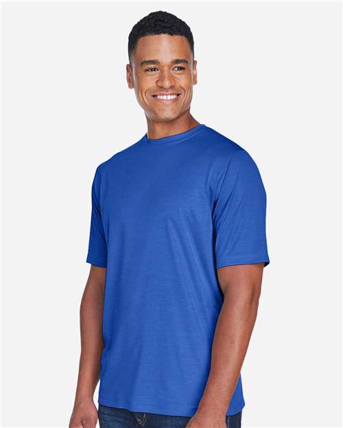 Men's Sonic Heather Performance T-Shirt – On Model – Side