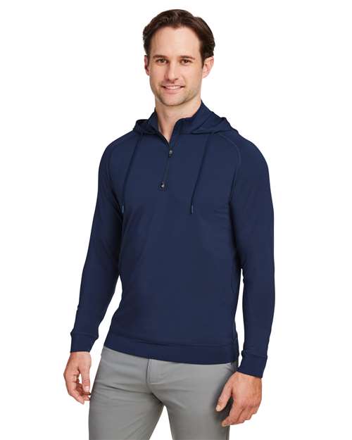 Unisex Vandyke Quarter-Zip Hooded Sweatshirt