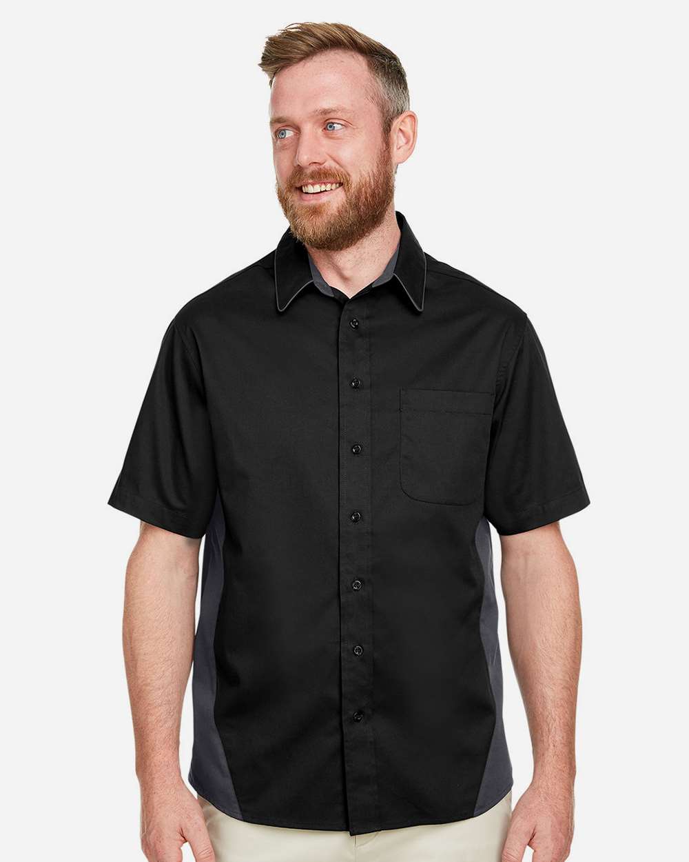 Harriton M586 - Men's Flash IL Colorblock Shirt
