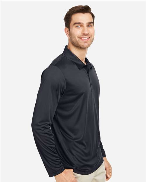 Men's Zone Performance Long Sleeve Polo – On Model – Side
