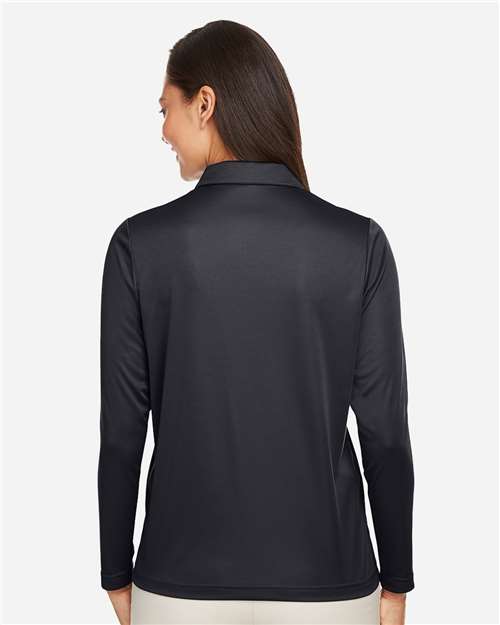 Women's Zone Performance Long Sleeve Polo – On Model – Back