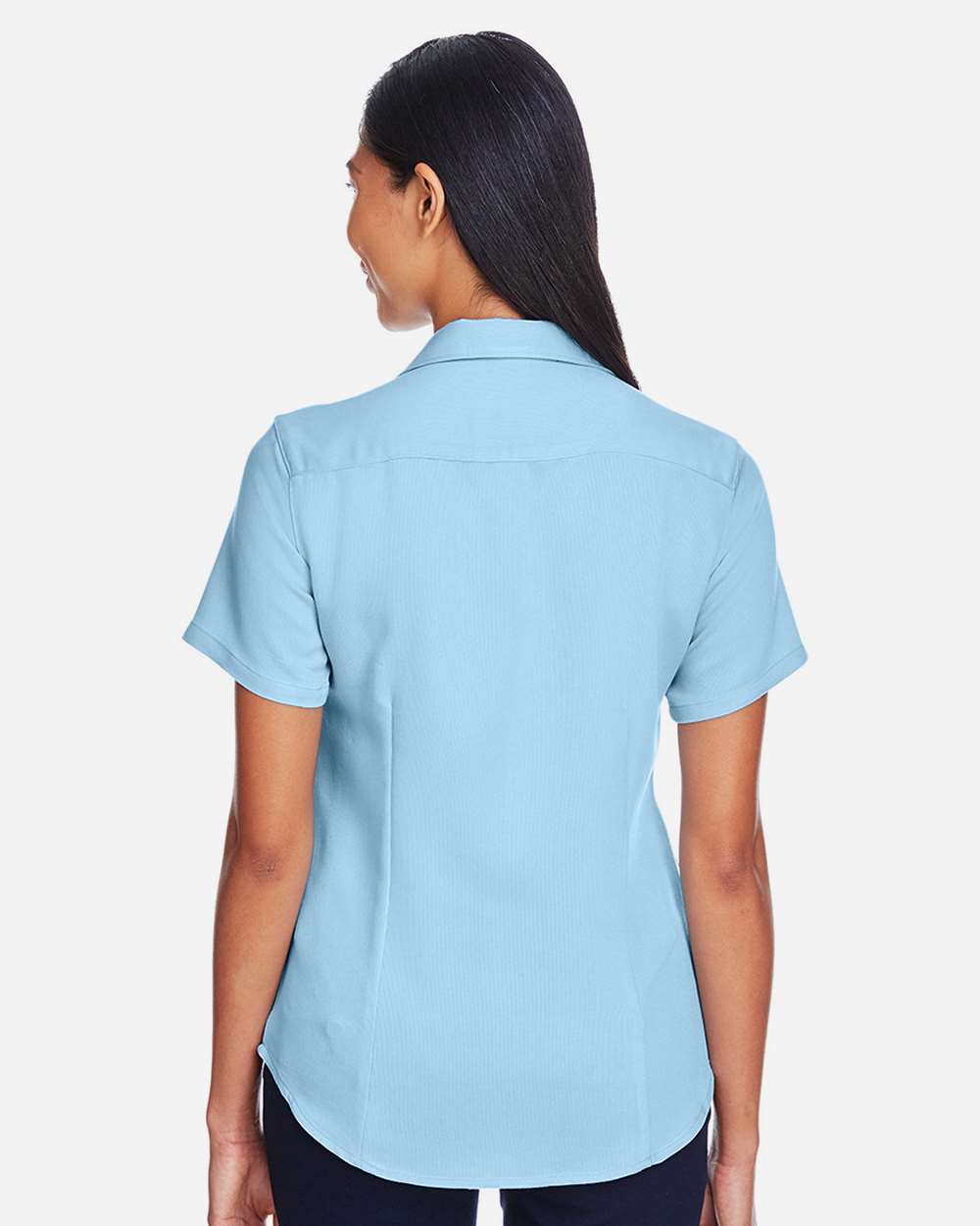 🔥 Harriton Women Bahama Cord Camp Shirt Short Sleeve button Up To 2XL M570W - Picture 16 of 41