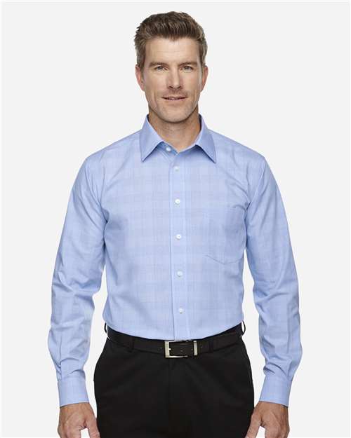 Men's Crown Collection® Glen Plaid Woven Dress Shirt