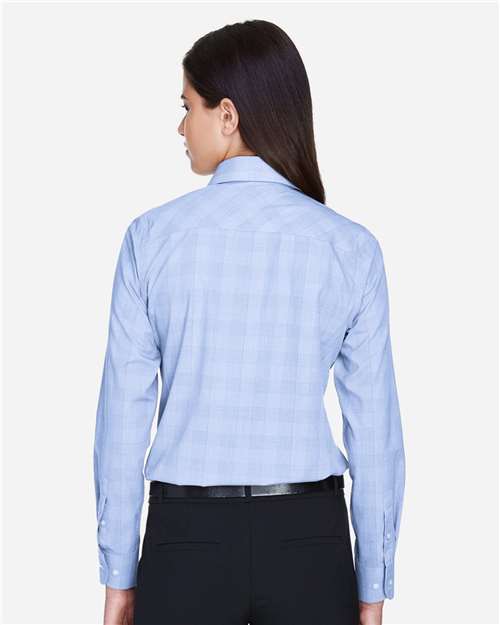 Women's Crown Collection® Glen Plaid Woven Dress Shirt