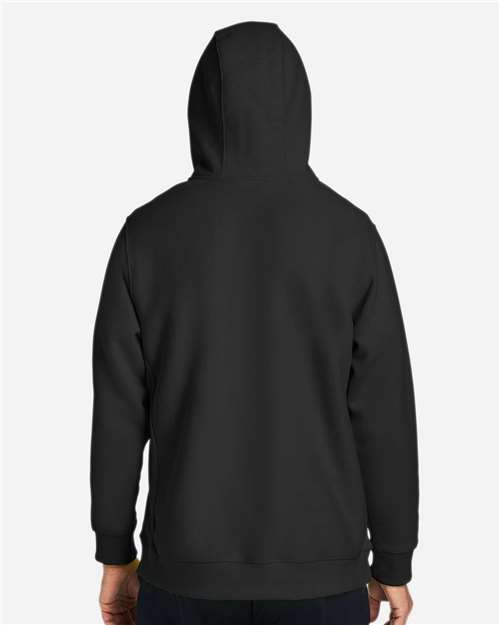 Unisex Zone HydroSport™ Heavyweight Quarter-Zip Hooded Sweatshirt – On Model – Back