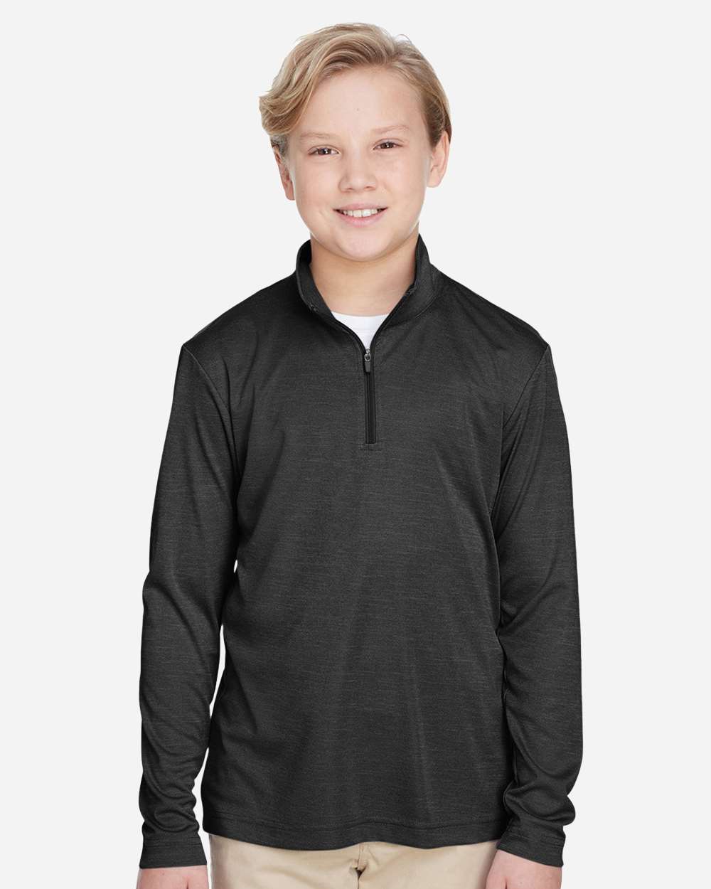 Team 365 TT31HY - Youth Zone Sonic Heather Performance Quarter-Zip