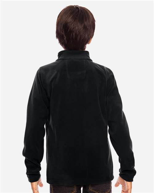 Youth Campus Microfleece Jacket – On Model – Back