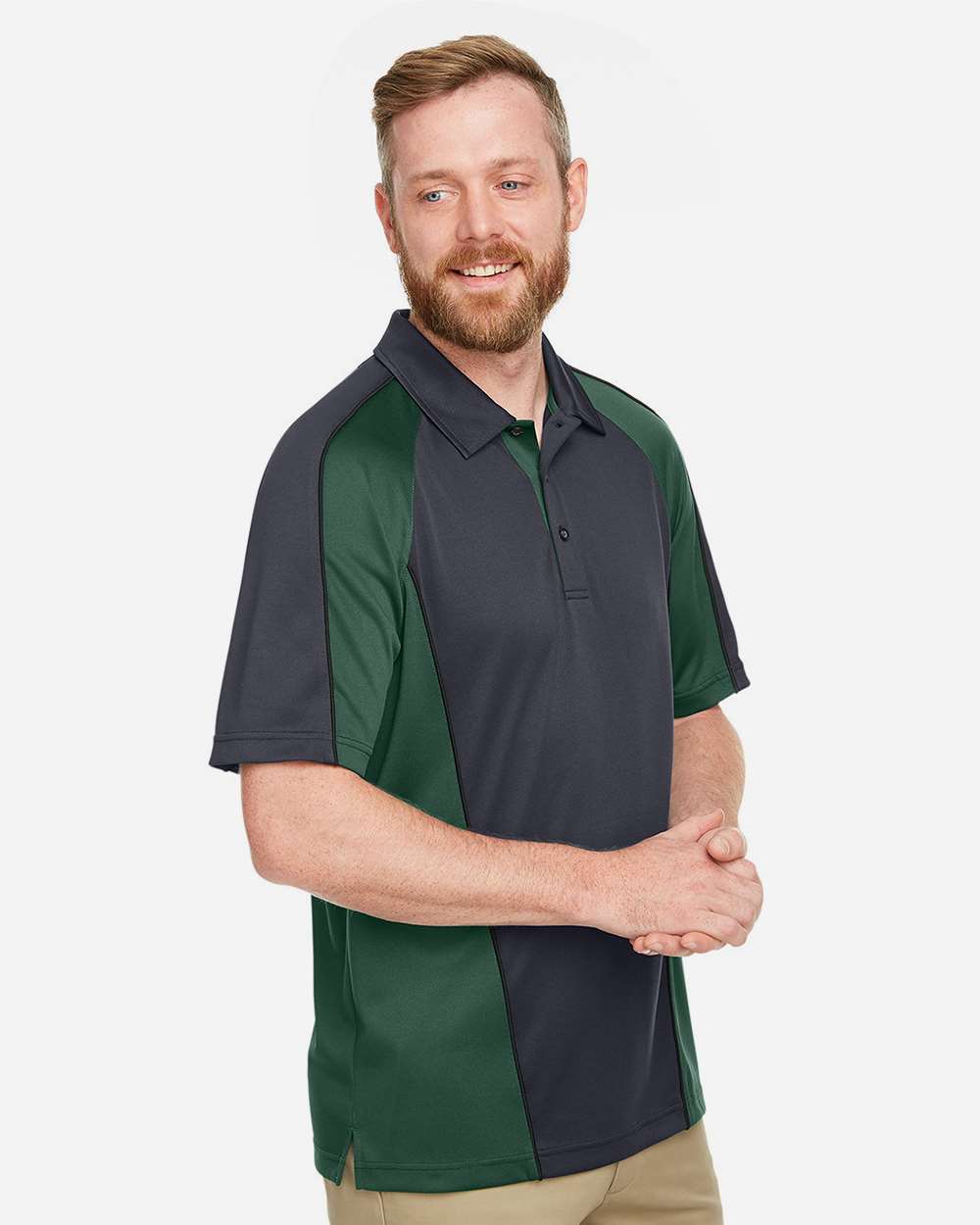 🔥 Harriton Men Advantage Snag Protection Plus IL Colorblock Polo Up To 6XL M385 - Picture 20 of 31