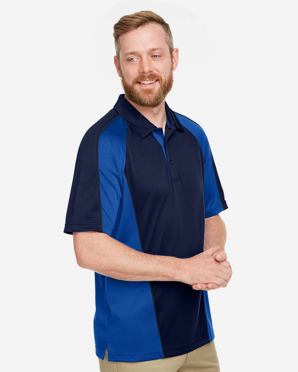 🔥 Harriton Men Advantage Snag Protection Plus IL Colorblock Polo Up To 6XL M385 - Picture 26 of 31