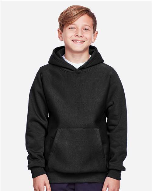 Team 365 TT96Y Youth Zone HydroSport™ Heavyweight Hooded Sweatshirt Model Shot